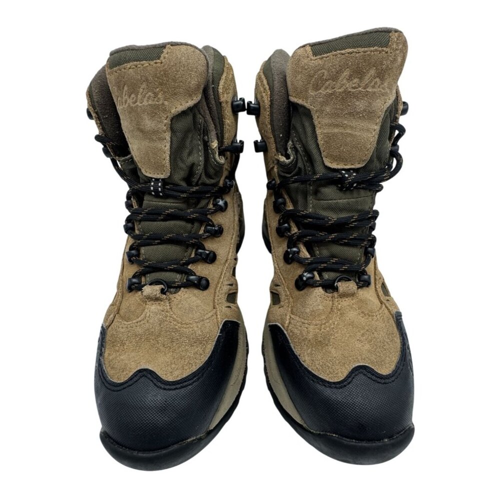 Cabela's Youth Hiking Boots Shoes Size 6M Brown Suede Dry-Plus Lace Up Outdoors